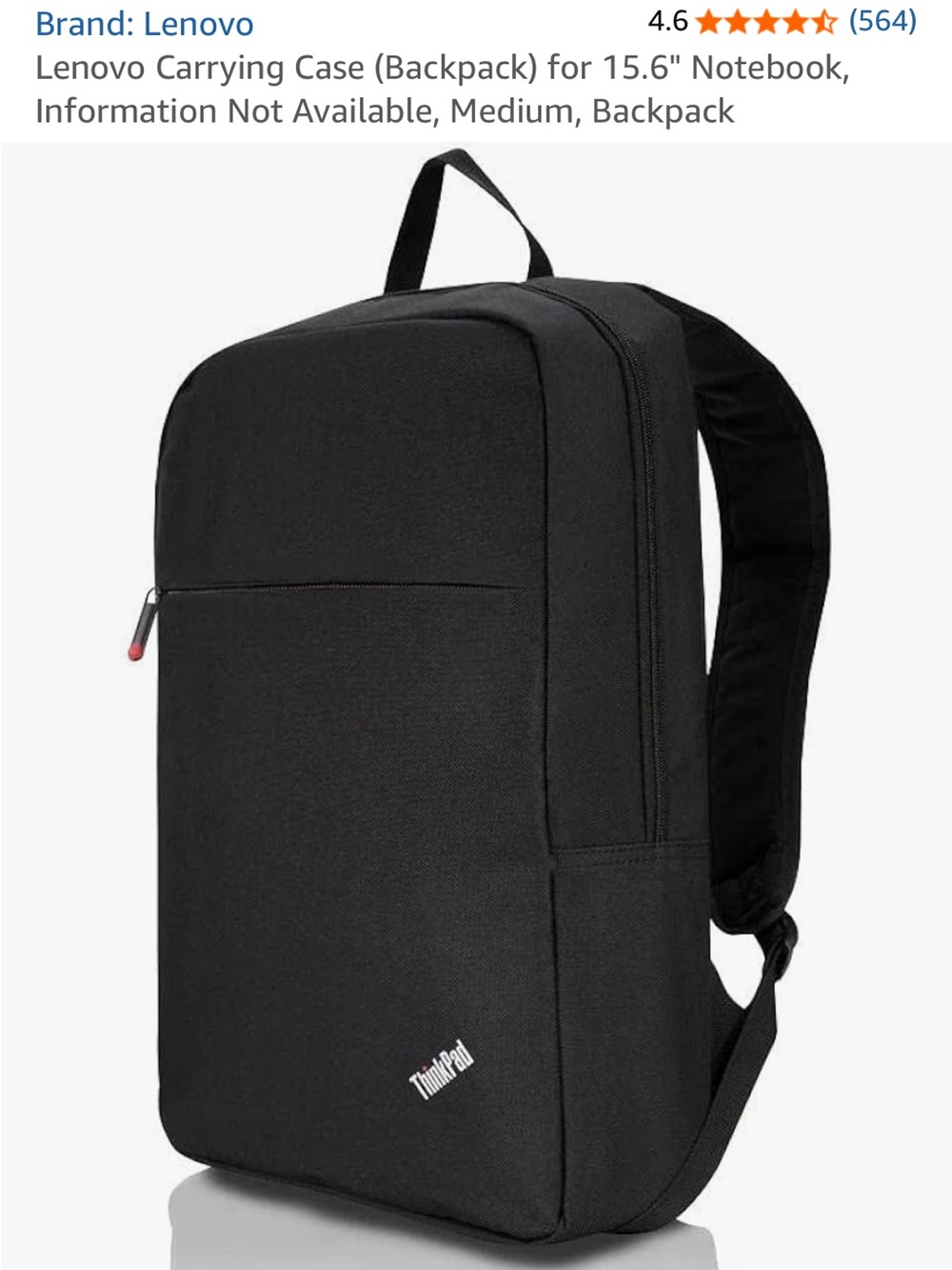 Slim Lenovo Black ThinkPad Laptop Backpack